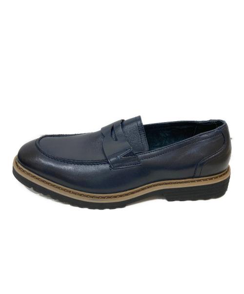 CLARKS（クラークス）CLARKS (クラークス) コインローファー ネイビー サイズ:25の古着・服飾アイテム