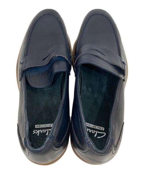 CLARKS（クラークス）CLARKS (クラークス) コインローファー ネイビー サイズ:25の古着・服飾アイテム