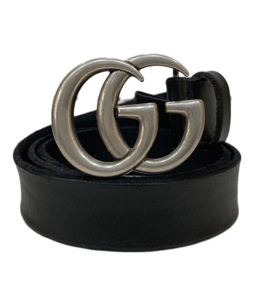 GUCCI（グッチ）GUCCI (グッチ) ダブルGベルト ブラックの古着・服飾アイテム