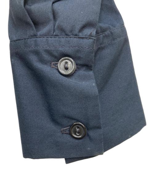 Vivienne Westwood（ヴィヴィアンウエストウッド）Vivienne Westwood (ヴィヴィアンウエストウッド) ビッグカラーオーブ刺繍シャツ ネイビー サイズ:12の古着・服飾アイテム