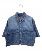 Spick and Spanスピック＆スパン）の古着「HALF Sleeve Shirt」｜インディゴ