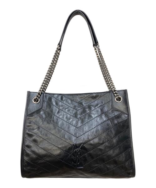Saint Laurent Paris（サンローランパリ）Saint Laurent Paris (サンローランパリ) チェーントートバッグ ブラックの古着・服飾アイテム
