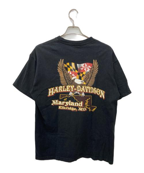 HARLEY-DAVIDSON（ハーレーダビッドソン）HARLEY-DAVIDSON (ハーレーダビッドソン) スカルプリントTシャツ ブラック サイズ:Lの古着・服飾アイテム