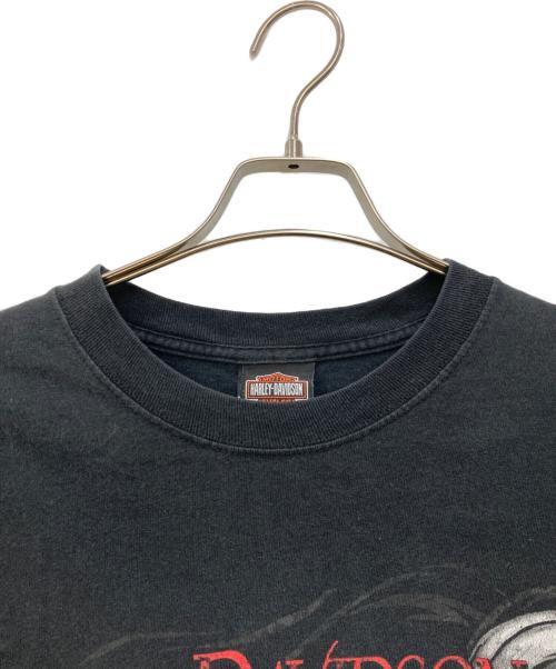HARLEY-DAVIDSON（ハーレーダビッドソン）HARLEY-DAVIDSON (ハーレーダビッドソン) スカルプリントTシャツ ブラック サイズ:Lの古着・服飾アイテム