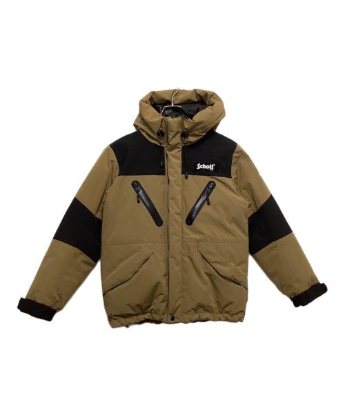 Schott（ショット）Schott (ショット) ダウンジャケット ブラウン×ブラック サイズ:XSの古着・服飾アイテム