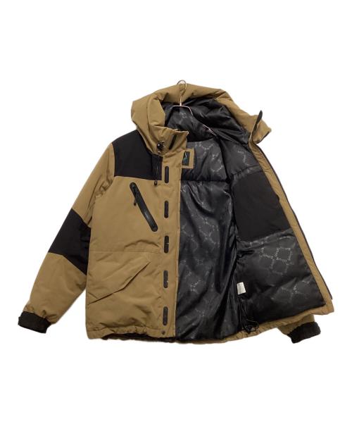 Schott（ショット）Schott (ショット) ダウンジャケット ブラウン×ブラック サイズ:Mの古着・服飾アイテム