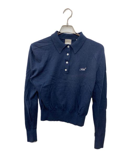 KITH（キス）KITH (キス) Logan Polo Knit Sweater　ローガン ポロ ニット セーター ネイビー サイズ:XSの古着・服飾アイテム