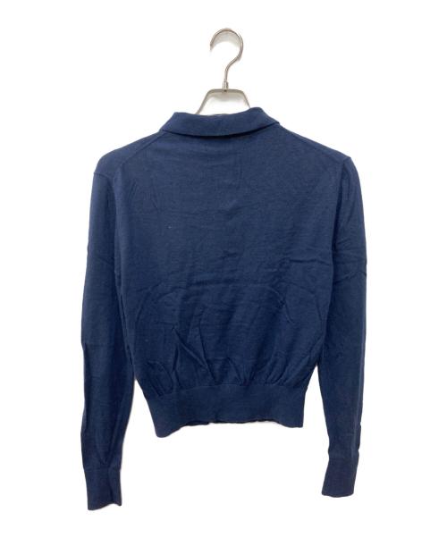 KITH（キス）KITH (キス) Logan Polo Knit Sweater　ローガン ポロ ニット セーター ネイビー サイズ:XSの古着・服飾アイテム