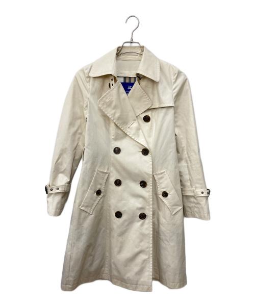 BURBERRY BLUE LABEL（バーバリー ブルー レーベル）BURBERRY BLUE LABEL (バーバリー ブルー レーベル) トレンチコート アイボリー サイズ:SIZE 40の古着・服飾アイテム