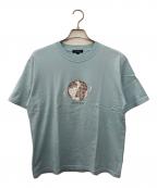 BURBERRY LONDONバーバリーロンドン）の古着「プリントTシャツ」｜ブルー