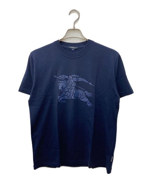 BURBERRY LONDON（バーバリーロンドン）BURBERRY LONDON (バーバリーロンドン) プリントTシャツ ネイビー サイズ:Ｍの古着・服飾アイテム