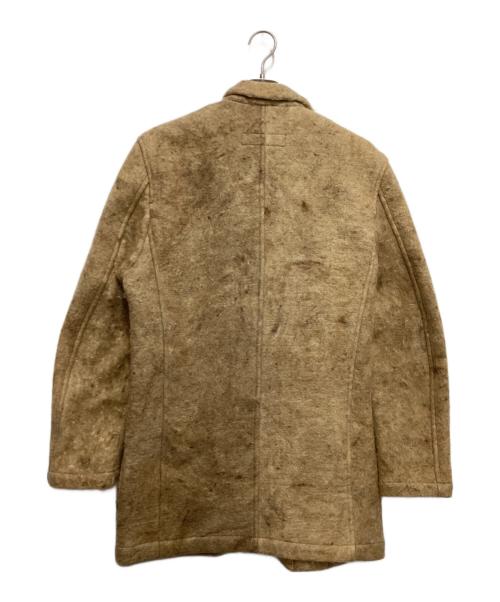 COMME des GARCONS HOMME PLUS（コムデギャルソンオムプリュス）COMME des GARCONS HOMME PLUS (コムデギャルソンオムプリュス) 縮絨フェルトジャケット ベージュ サイズ:Mの古着・服飾アイテム