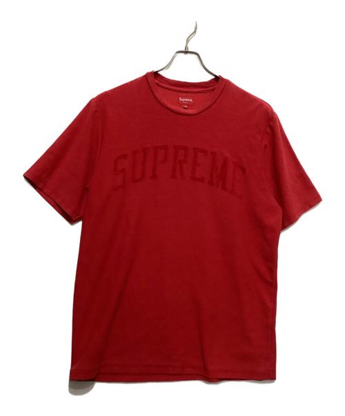SUPREME（シュプリーム）SUPREME (シュプリーム) Chenille Arc Logo Tee　シェニール アーク ロゴ ティー レッド サイズ:Mの古着・服飾アイテム