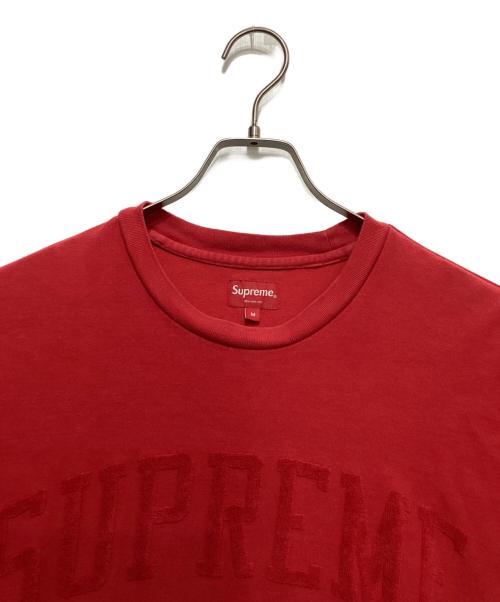 SUPREME（シュプリーム）SUPREME (シュプリーム) Chenille Arc Logo Tee　シェニール アーク ロゴ ティー レッド サイズ:Mの古着・服飾アイテム