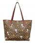 COACH (コーチ) PEANUTS (ピーナッツ) シティー トート・シグネチャー スヌーピー ウッドストック ブラウン：5000円
