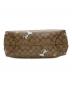 中古・古着 COACH (コーチ) PEANUTS (ピーナッツ) シティー トート・シグネチャー スヌーピー ウッドストック ブラウン：5000円