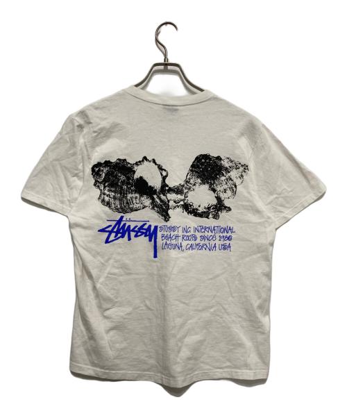 stussy（ステューシー）stussy (ステューシー) SHELLS TEE ホワイト サイズ:Mの古着・服飾アイテム