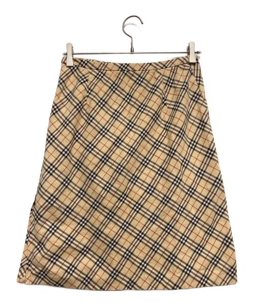BURBERRY BLUE LABEL（バーバリー ブルー レーベル）BURBERRY BLUE LABEL (バーバリー ブルー レーベル) ノヴァチェックミニスカート ベージュ サイズ:38の古着・服飾アイテム