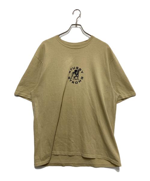 stussy（ステューシー）stussy (ステューシー) Strong Mac Pig. Dyed Tee ベージュ サイズ:Lの古着・服飾アイテム