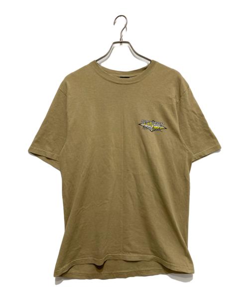 stussy（ステューシー）stussy (ステューシー) WOELDWIDE DIAMOND TEE ベージュ サイズ:Mの古着・服飾アイテム