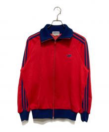 adidas（アディダス）の古着「トレフォイルロゴトラックジャケット」｜レッド