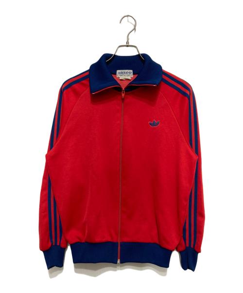 adidas（アディダス）adidas (アディダス) トレフォイルロゴトラックジャケット レッド サイズ:3号の古着・服飾アイテム