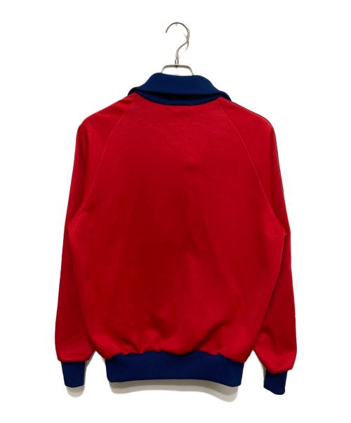 adidas（アディダス）adidas (アディダス) トレフォイルロゴトラックジャケット レッド サイズ:3号の古着・服飾アイテム