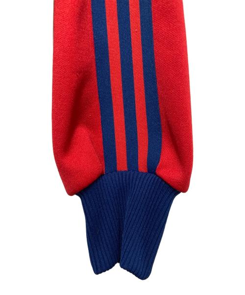 adidas（アディダス）adidas (アディダス) トレフォイルロゴトラックジャケット レッド サイズ:3号の古着・服飾アイテム