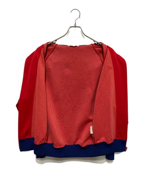 adidas（アディダス）adidas (アディダス) トレフォイルロゴトラックジャケット レッド サイズ:3号の古着・服飾アイテム