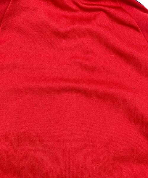 adidas（アディダス）adidas (アディダス) トレフォイルロゴトラックジャケット レッド サイズ:3号の古着・服飾アイテム