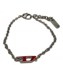 DIESEL（ディーゼル）の古着「ロゴブレスレット」｜レッド