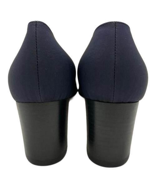 GUCCI（グッチ）GUCCI (グッチ) スクエアビットヒールパンプス ネイビー サイズ:36　1/2の古着・服飾アイテム