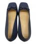 中古・古着 GUCCI (グッチ) スクエアビットヒールパンプス ネイビー サイズ:36　1/2：10000円