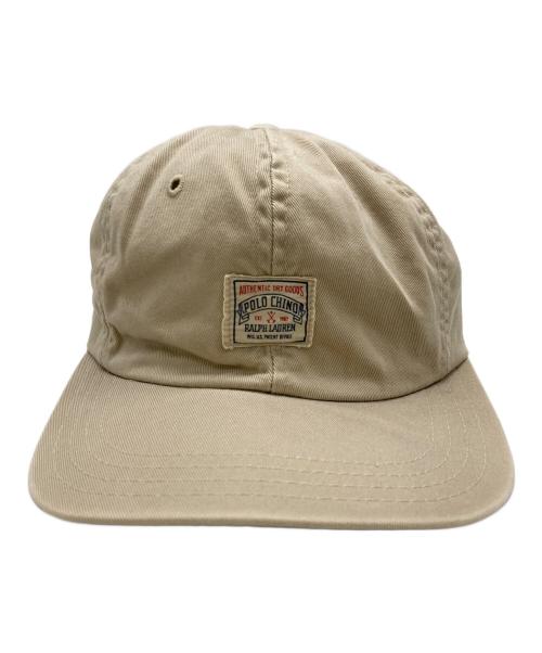 POLO RALPH LAUREN（ポロ・ラルフローレン）POLO RALPH LAUREN (ポロ・ラルフローレン) 90’s POLO CHINO CAP ベージュ サイズ:ONESIZEONLYの古着・服飾アイテム
