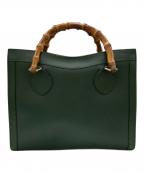 GUCCIグッチ）の古着「ダイアナバンブーハンドバッグ」｜グリーン