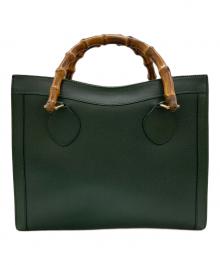 GUCCI（グッチ）の古着「ダイアナバンブーハンドバッグ」｜グリーン