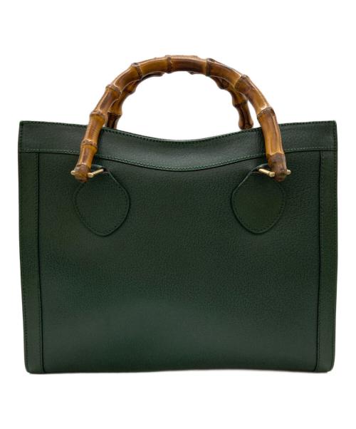 GUCCI（グッチ）GUCCI (グッチ) ダイアナバンブーハンドバッグ グリーンの古着・服飾アイテム