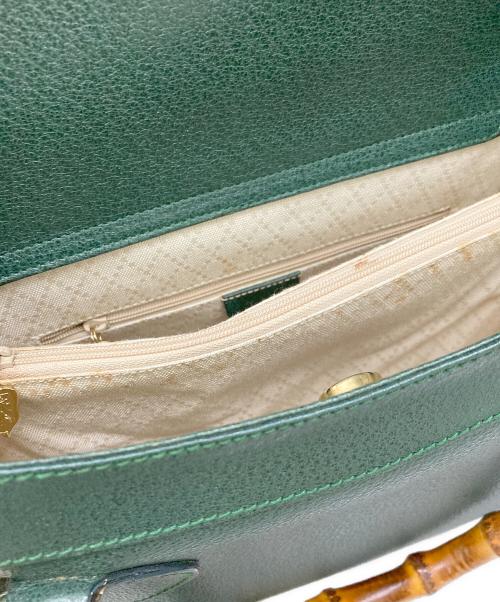 GUCCI（グッチ）GUCCI (グッチ) ダイアナバンブーハンドバッグ グリーンの古着・服飾アイテム