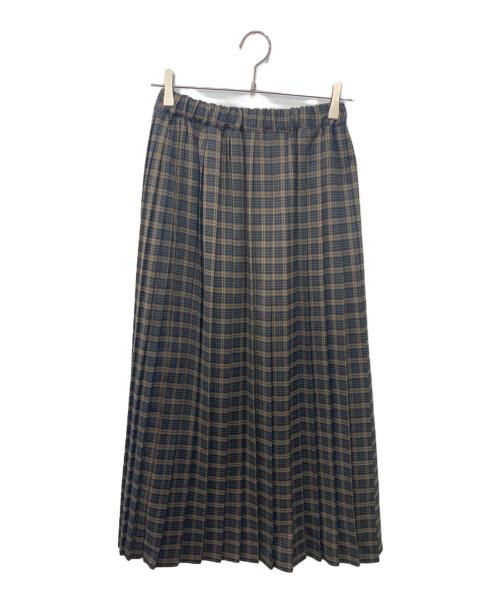 sosotto（ソソット）sosotto (ソソット) チェック柄プリーツスカート ブラウン サイズ:不明の古着・服飾アイテム