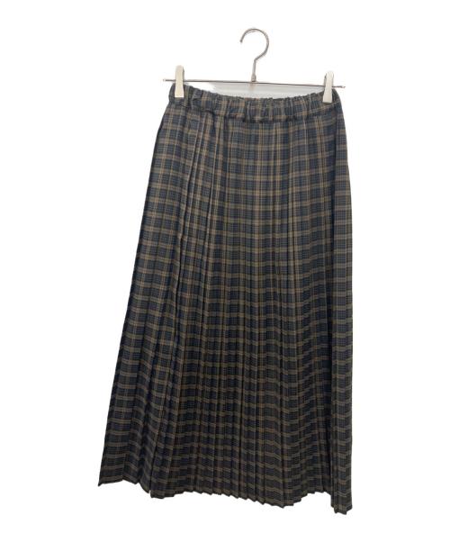 sosotto（ソソット）sosotto (ソソット) チェック柄プリーツスカート ブラウン サイズ:不明の古着・服飾アイテム