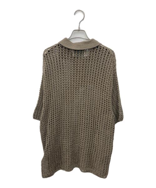 TELOPLAN（テーロプラン）TELOPLAN (テーロプラン) Omi Croshet Shirts　オミ・クロシェット・シャツ ブラウン サイズ:Freeの古着・服飾アイテム
