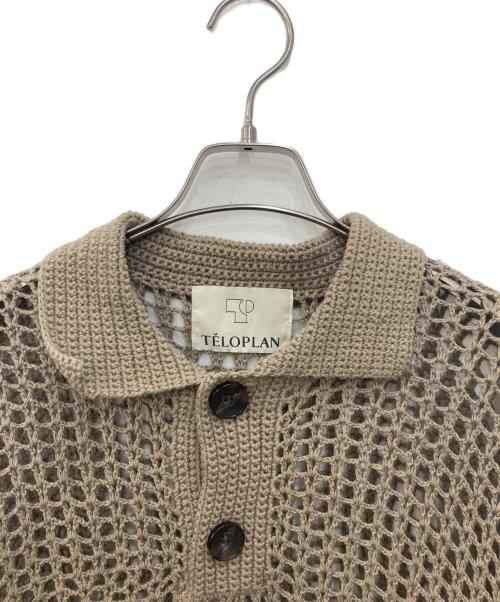 TELOPLAN（テーロプラン）TELOPLAN (テーロプラン) Omi Croshet Shirts　オミ・クロシェット・シャツ ブラウン サイズ:Freeの古着・服飾アイテム