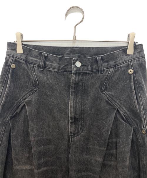 CONZ（コンズ）CONZ (コンズ) カーブデニムパンツ グレー サイズ:SIZE 1の古着・服飾アイテム