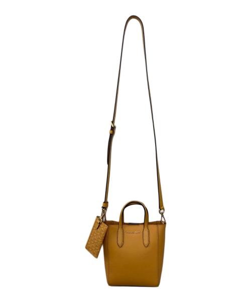 MICHAEL KORS（マイケルコース）MICHAEL KORS (マイケルコース) VINCENT サフィアーノレザー クロスボディ ウィズ カードケース アタッチ エクストラスモール イエローの古着・服飾アイテム