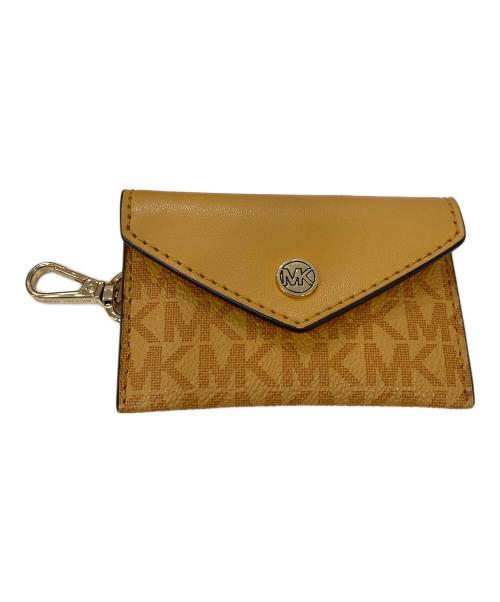 MICHAEL KORS（マイケルコース）MICHAEL KORS (マイケルコース) VINCENT サフィアーノレザー クロスボディ ウィズ カードケース アタッチ エクストラスモール イエローの古着・服飾アイテム