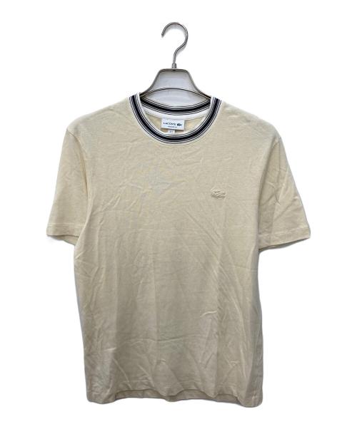 LACOSTE（ラコステ）LACOSTE (ラコステ) Relaxed Fit Tシャツ ベージュ サイズ:SIZE Sの古着・服飾アイテム