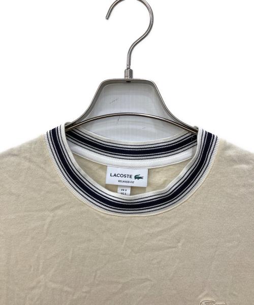 LACOSTE（ラコステ）LACOSTE (ラコステ) Relaxed Fit Tシャツ ベージュ サイズ:SIZE Sの古着・服飾アイテム