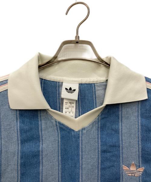 adidas（アディダス）adidas (アディダス) デニム サッカー ジャージ インディゴ サイズ:XLの古着・服飾アイテム