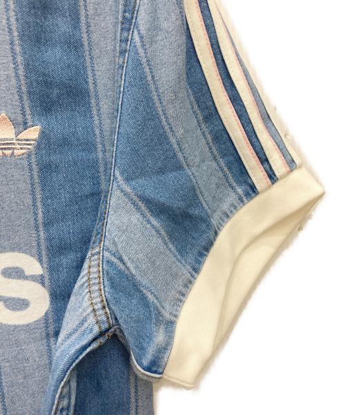adidas（アディダス）adidas (アディダス) デニム サッカー ジャージ インディゴ サイズ:XLの古着・服飾アイテム
