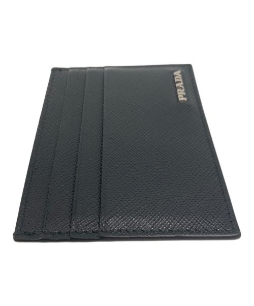 PRADA（プラダ）PRADA (プラダ) SAFFIANO BICOLOR カードケース ブラックの古着・服飾アイテム